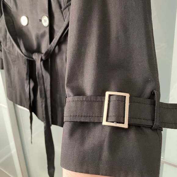 Women’s Express Black Trench Coat - Picture 6 of 10